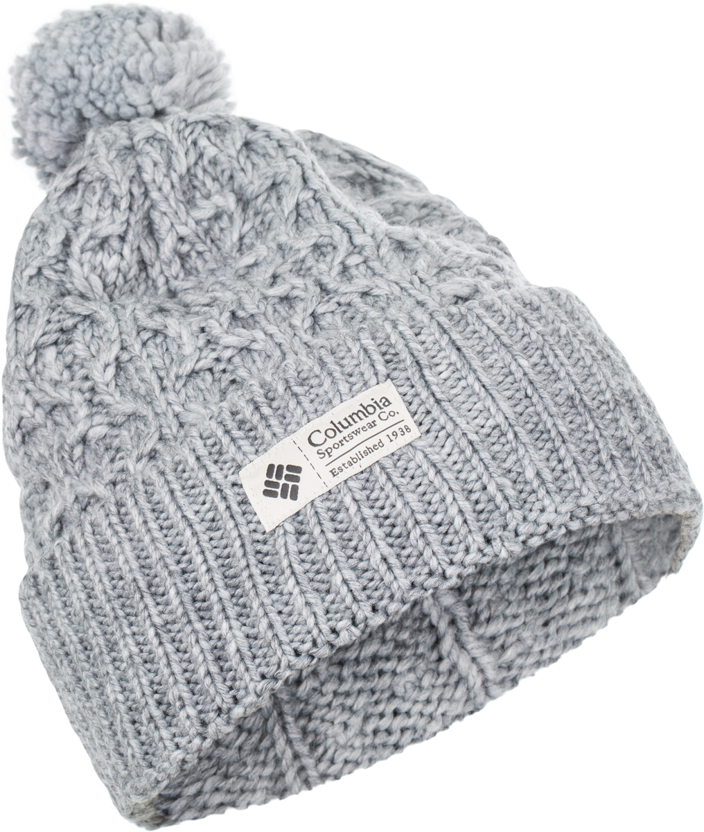 Шапка Columbia Hideaway Haven Beanie Hat, цвет: серый. 1682261-020. Размер универсальный1682261-020 Шапка Columbia Hideaway Haven Beanie Hat, цвет: серый. 1682261-020. Размер универсальный1682261-020Вязаная шапка Columbia Hideaway Haven Beanie выполнена из высококачественного акрила с добавлением шерсти. Модель украшена вязаным узором, оформлена декоративным отворотом и пушистым помпоном. Изделие дополнено фирменной нашивкой с названием бренда.