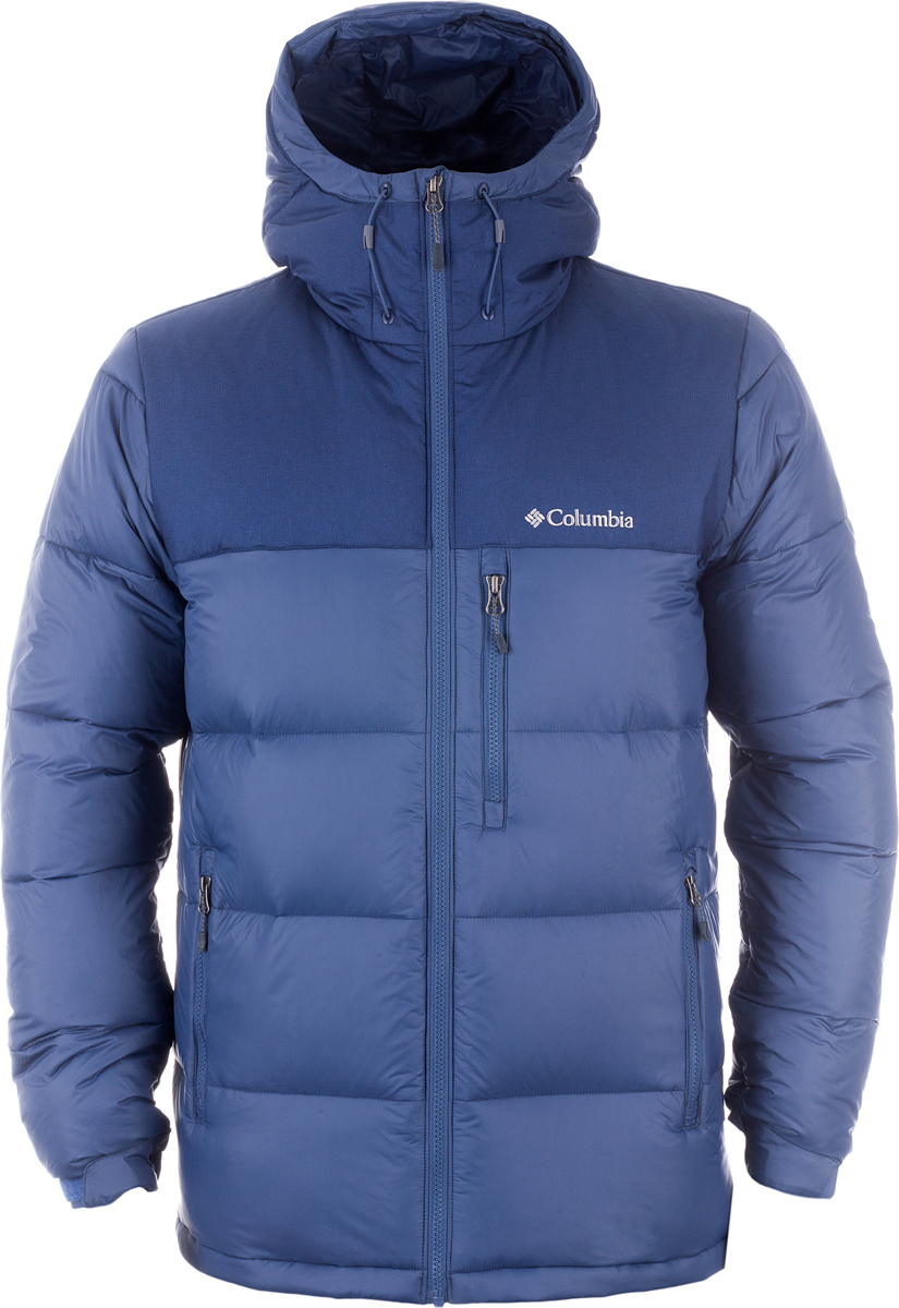 Пуховик мужской Columbia Sylvan Lake 630 Turbodown M Down Jacket, цвет: синий. 1737992-478. Размер M (46/48)1737992-478 Пуховик мужской Columbia Sylvan Lake 630 Turbodown M Down Jacket, цвет: синий. 1737992-478. Размер M (46/48)1737992-478Мужская пуховая куртка (630 Turbodown) - отличный выбор для путешествий и города в холодную погоду. Модель застегивается на молнию и дополнена капюшоном со шнурком-утяжкой. спереди пуховик оформлен врезными карманами на молниях.