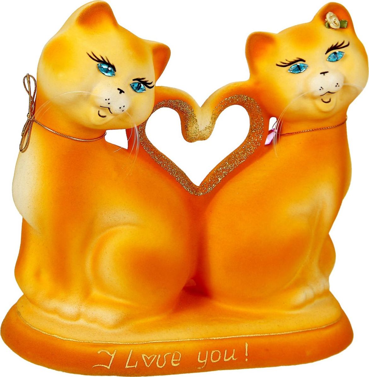 Копилка Керамика ручной работы Кошки: I love you, 13 х 26 х 25 см1430819 Копилка Керамика ручной работы Кошки: I love you, 13 х 26 х 25 см1430819Помните, как порой бывают необходимы не очень большие средства на какое-то нужное и важное дело, но они отсутствуют? Забудьте. В тот момент у вас не было копилки, которая помогла бы в сбережении денег.Изделие в виде котов поспособствует изгнанию злых духов из дома и защищает от сглаза. Кот символизирует домашний уют, тепло семейных отношений, психологический и эмоциональный комфорт.Обращаем ваше внимание, что копилка является одноразовой.