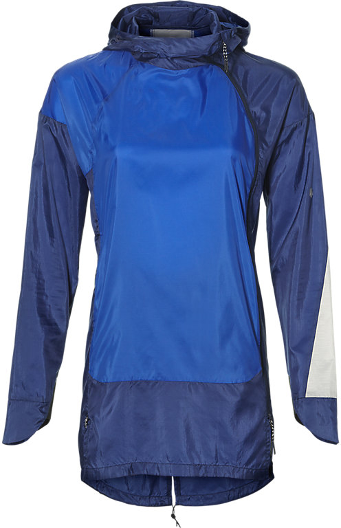 Ветровка женская Asics Light Weight Anorak, цвет: синий. 146414-8091. Размер XL (50/52)146414-8091 Ветровка женская Asics Light Weight Anorak, цвет: синий. 146414-8091. Размер XL (50/52)146414-8091Женская ветровка Light Weight Anorak выполнена из высококачественного материала. Сверху модель дополнена асимметричной застежкой-молнией и капюшоном. Встроенный нижний шнур позволяет экспериментировать с силуэтами.