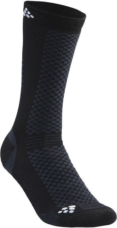 Термоноски Craft Warm, цвет: черный. 1905544/999900. Размер 46/481905544/999900 Термоноски Craft Warm, цвет: черный. 1905544/999900. Размер 46/481905544/999900Теплые носки с прекрасной функцией переноса влаги и с эластичной защитой для свода стопы.