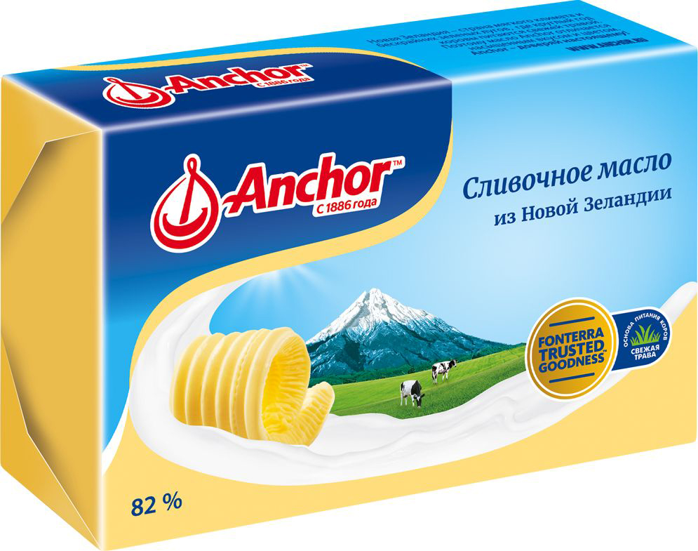 Anchor Масло сливочное 82%, 180 г21212 Anchor Масло сливочное 82%, 180 г21212Сливочное масло из Новой Зеландии.