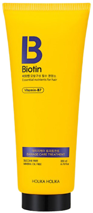 Holika Holika Кондиционер для поврежденных волос Biotin Damage Care, 200 мл20012691 Holika Holika Кондиционер для поврежденных волос Biotin Damage Care, 200 мл20012691Кондиционер для волос содержит масло камелии, масло марокканского ореха, экстракт маточного молочка, полисахариды и т.д. Линия для ухода за поврежденными, тусклыми, ломкими волосами. Содержит протеины и биотин для укрепления и визуального восстановления кутикулы волос. Укрепляет, создает защитный барьер, препятствует появлению секущихся волос. Придает волосам эффектный блеск и гладкость. Кондиционер препятствует спутыванию волос. Отсутствие кремния сводит к минимуму появление раздражения кожи головы. Мягкий цветочный аромат.