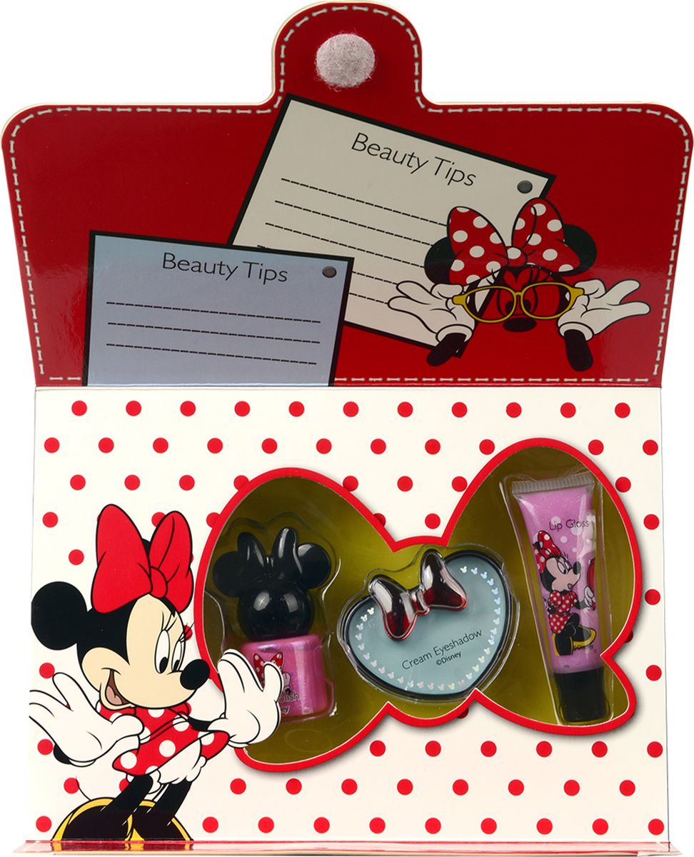 Markwins Игровой набор детской декоративной косметики Minnie 97032519703251 Markwins Игровой набор детской декоративной косметики Minnie 97032519703251Состав набора: блеск для губ в тубе 1 шт., кремовые тени для век 1 шт., лак на водной основе для ногтей 1 шт.