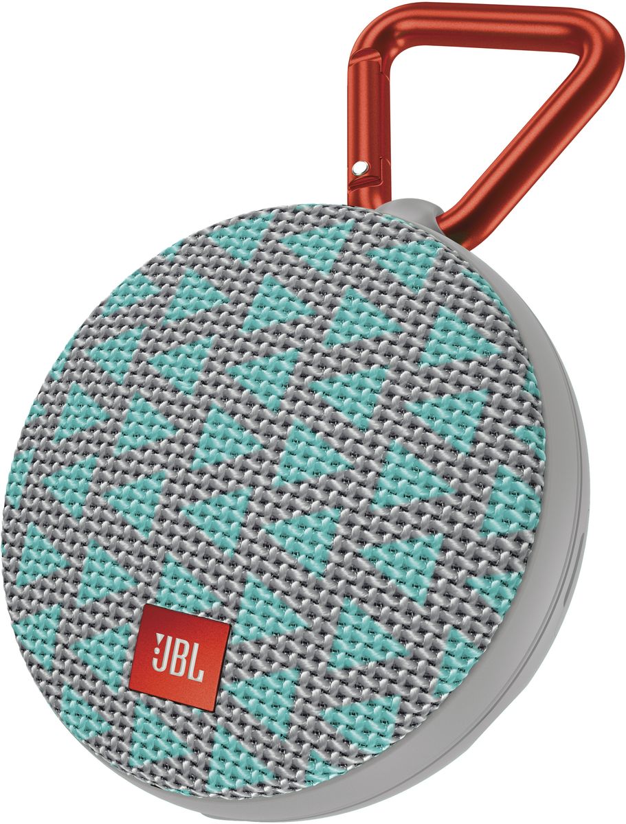 JBL Clip 2, Trio портативная акустическая системаJBLCLIP2TRIO JBL Clip 2, Trio портативная акустическая системаJBLCLIP2TRIOJBL Clip 2 - ультра-легкая, ультра-прочная и ультра-мощная портативная акустическая система. Полностью водонепроницаемый JBL Clip 2 способен воспроизводить музыку до 8 часов в непрерывном режиме, позволяя брать любимые песни с собой в любое путешествие - по земле или воде. Воспроизводите музыку по беспроводной Bluetooth-связи или подключайте его к смартфону или планшету с помощью аудио-кабеля. Подключайте два Clip 2 по беспроводной связи для усиления звучания. Используйте спикерфон, чтобы звук во время разговора по телефону оставался четким без посторонних шумов и эхо. Покрытие JBL Clip 2 выполнено из прочной водостойкой ткани, а новый карабин позволяет прикрепить динамик на одежду или рюкзак и сразу отправиться в новое приключение.