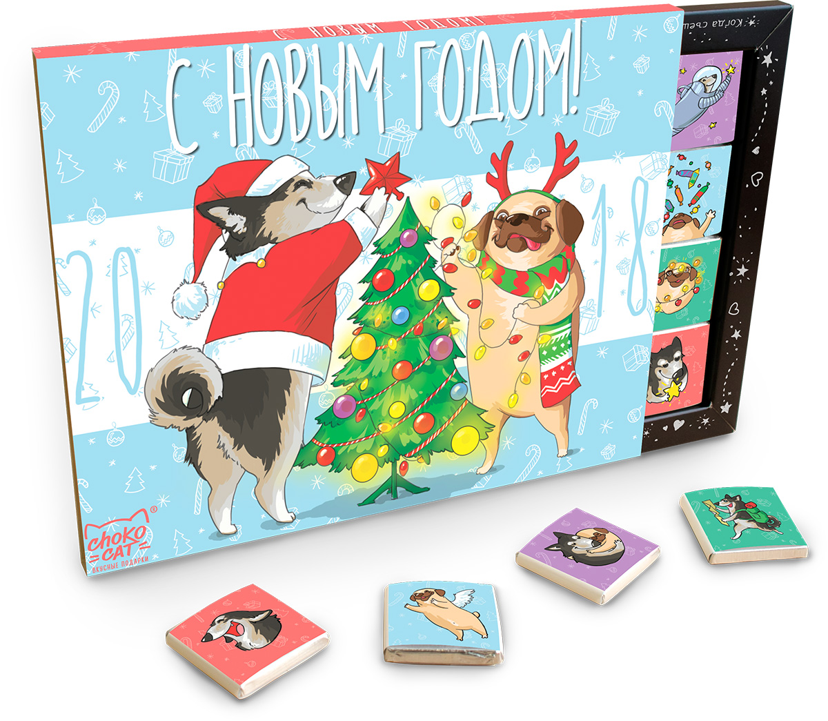 Chokocat Украшаем елку молочный шоколад, 100 гБИГ014 Chokocat Украшаем елку молочный шоколад, 100 гБИГ014Новый Год - это подарки и нарядная елка, а с нашим шоколадным набором Украшаем елку все будет еще интереснее и веселее! Набор из 20 молочных шоколадок высшего сорта, каждая из которых завернута в оригинальную этикетку с иллюстрацией и надписью - станет прекрасным дополнением к подарку или же самостоятельным подарком.