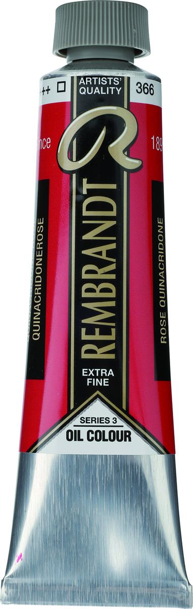 Royal Talens Краска масляная Rembrandt цвет 366 Розовый квинакридон 40 мл01053662 Royal Talens Краска масляная Rembrandt цвет 366 Розовый квинакридон 40 мл01053662Масляные краски Rembrandt – это профессиональные краски исключительно высокого качества и традиций производства с 1899 г. Благодаря высокой концентрации натурального пигмента достигается чистота, насыщенность и глубина цвета. Широкая цветовая палитра и отличный баланс укрывистых и прозрачных оттенков позволят воплотить любые замыслы художника. Работы, написанные масляными красками Rembrandt, на долгие годы сохранят свое великолепие, а цвета не потускнеют и не потеряют интенсивности.Уровень Artist. Основные характеристики:Оптимальная интенсивность цвета с высокой концентрацией пигмента (не содержит наполнителей)Максимальная светостойкость (гарантия сохранения цвета у большинства оттенков – 100 лет)Единая степень вязкостиПалитра из 120 цветов