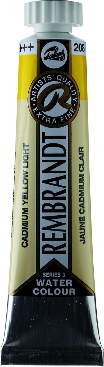 Royal Talens Акварель Rembrandt цвет 208 Кадмий желтый светлый 20 мл05042080 Royal Talens Акварель Rembrandt цвет 208 Кадмий желтый светлый 20 мл05042080Акварельные краски Rembrandt – это профессиональная акварель, обладающая всеми качествами, которые необходимы современным художникам. Каждый цвет состоит лишь из одного сконцентрированного пигмента и гуммиарабика (аравийской камеди), созданного по уникальной технологии. Краски отличаются высокой степенью светостойкости, прозрачности, обеспечивают отличную цветопередачу. Акварель Rembrandt хорошо ложится на бумагу, позволяя художнику контролировать расход краски с любой сложной фактурой.Уровень Artist.