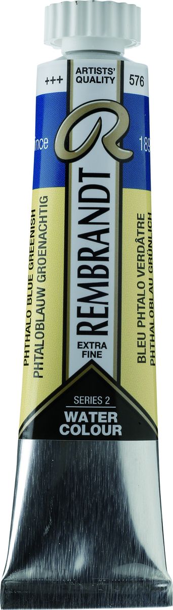 Royal Talens Акварель Rembrandt цвет 576 Сине-зеленый фталоцианин 20 мл05045760 Royal Talens Акварель Rembrandt цвет 576 Сине-зеленый фталоцианин 20 мл05045760Акварельные краски Rembrandt – это профессиональная акварель, обладающая всеми качествами, которые необходимы современным художникам. Каждый цвет состоит лишь из одного сконцентрированного пигмента и гуммиарабика (аравийской камеди), созданного по уникальной технологии. Краски отличаются высокой степенью светостойкости, прозрачности, обеспечивают отличную цветопередачу. Акварель Rembrandt хорошо ложится на бумагу, позволяя художнику контролировать расход краски с любой сложной фактурой.Уровень Artist.