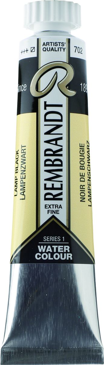 Royal Talens Акварель Rembrandt цвет 702 Сажа газовая 20 мл05047020 Royal Talens Акварель Rembrandt цвет 702 Сажа газовая 20 мл05047020Акварельные краски Rembrandt – это профессиональная акварель, обладающая всеми качествами, которые необходимы современным художникам. Каждый цвет состоит лишь из одного сконцентрированного пигмента и гуммиарабика (аравийской камеди), созданного по уникальной технологии. Краски отличаются высокой степенью светостойкости, прозрачности, обеспечивают отличную цветопередачу. Акварель Rembrandt хорошо ложится на бумагу, позволяя художнику контролировать расход краски с любой сложной фактурой.Уровень Artist.