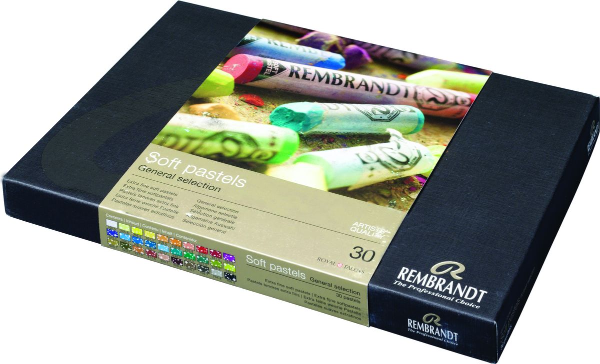 Royal Talens Набор пастели Rembrandt Базовый 30 цветов 3182303131823031 Royal Talens Набор пастели Rembrandt Базовый 30 цветов 3182303131823031Профессиональная сухая пастель Rembrandt – это высококачественная серия сухой пастели как для профессионалов, так и для художников-любителей. Пастель Rembrandt производится из чистейших пигментов с великолепным по качеству закрепителем из каолиновой глины, имеет высокий уровень светостойкости, хорошо ложится на бумагу практически любого типа, мелки не крошатся и не ломаются. Максимальная концентрация пигмента способствует оптимальной интенсивности цвета.