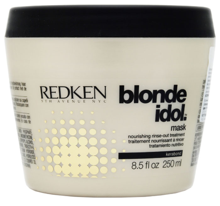 Redken Blonde Idol Маска для питания и смягчения светлых волос, 250 млP0898600 Redken Blonde Idol Маска для питания и смягчения светлых волос, 250 млP0898600Маска проникает глубоко в структуру волоса, увлажняя его и закрепляя пористые участки, восстанавливает волосы.