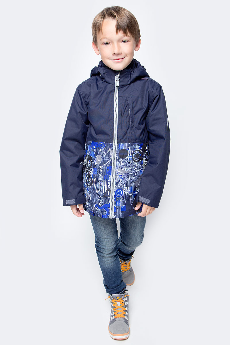 Куртка для мальчика Huppa Trevor, цвет: синий, темно-синий. 17660004-70186. Размер 116