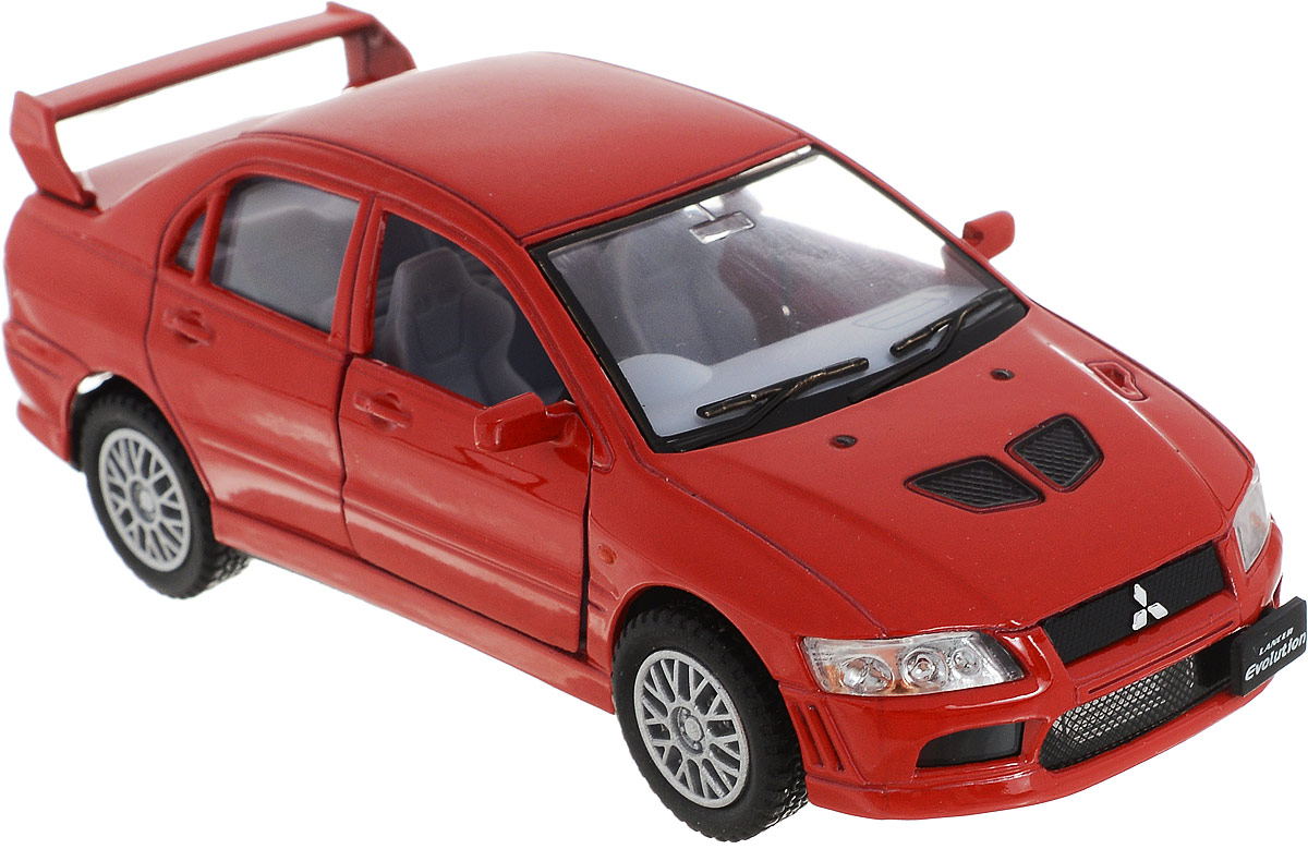Kinsmart Модель автомобиля Mitsubishi Lancer Evolution VII цвет красный