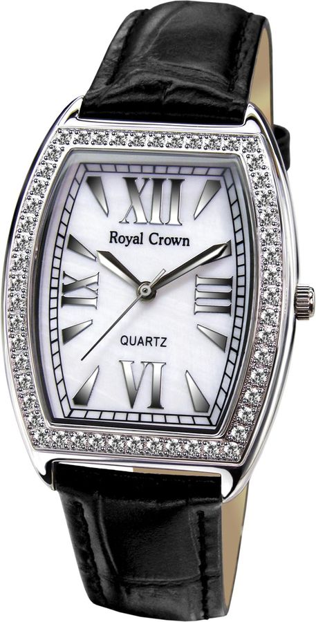 Часы наручные женские Royal Crown, цвет: серебристый. 3635L-RDM-1