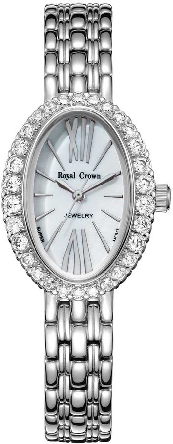 Часы наручные женские Royal Crown, цвет: серебристый. 6315S-RDM-6