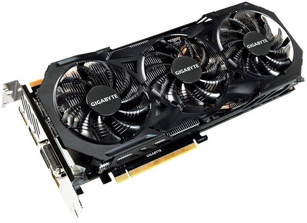 Gigabyte GeForce GTX 1080 G1 Rock 8GB видеокартаGV-N1080G1 ROCK-8GD Gigabyte GeForce GTX 1080 G1 Rock 8GB видеокартаGV-N1080G1 ROCK-8GDGigabyte GeForce GTX 1080 G1 Rock обеспечивает самую высокую производительность, добавляя продвинутые игровые технологии (NVIDIA GameWorks) и саму продвинутую игровую экосистему (GeForce Experience).Технология NVIDIA GameWorks поддерживает последние требования современных мониторов, включая VR, мониторы с ультра высоким разрешением, так же обеспечивает плавный игровой процесс, кинематографический опыт, возможность захвата изображения 360 даже в VR. Откройте для себя новое поколение VR, с низким показателем задержки, наушниками последнего поколения, благодаря технологии NVIDIA VRWorks. VR аудио (звуковые эффекты), реалистичная графика и физика предметов, позволяют вам прочувствовать и услышать каждый момент.Система охлаждения WINDFORCE 3X состоящая из трех медных композитных трубок, которые напрямую отводят тепло от GPU, специальной архитектуры пластинок радиатора, уникального дизайна лопастей вентилятора. Благодаря этим характеристикам удается достичь высокого уровня отвода тепла, при высоких нагрузках и низкой температуре.Используется полу-пассивный режим работы, вентиляторы останавливают свою работу, если температура чипа не высокая, или нет достаточной нагрузки. На торце видеокарты расположен индикатор работы вентилятора.Композитные медные трубки сочетают в себе два важных аспекта теплопереноса и способности забирать тепло из зоны прямого контакта. Таким образом повышается эффективность охлаждения на 29%.Одним простым действием в программном обеспечении XTREME Engine, игроки могут легко настроить карту таким образом, чтобы удовлетворить различные игровые требования без специальных знаний.При производстве используются отобранные и первоклассные графические процессоры, которые позволяют достичь высокий разгонный потенциал, высокие характеристики переключения мощности. Это все обеспечивает высокую производительность без ущерба для надежности системы.