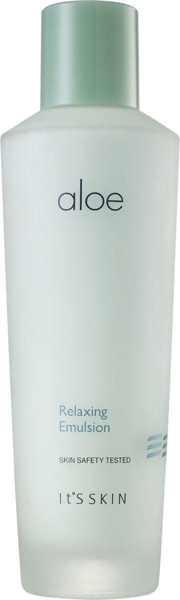 Its Skin Успокаивающая эмульсия с Aloe Relaxing, 150 мл6018001721 Its Skin Успокаивающая эмульсия с Aloe Relaxing, 150 мл6018001721Тонер содержит экстракт алое вера, трегалозу, экстракт огурца, экстракт арбуза и экстракт авокадо. Интенсивно питает и увлажняет кожу, уменьшает покраснения.