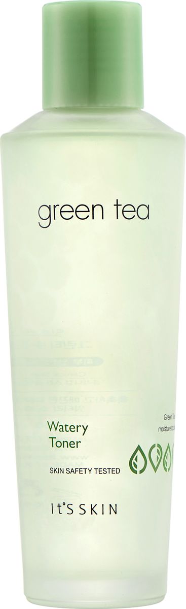 Its Skin Тонер для жирной и комбинированной кожи Green Tea watery, 150 мл6018001894 Its Skin Тонер для жирной и комбинированной кожи Green Tea watery, 150 мл6018001894Тонер содержит экстракт зеленого чая, бамбука, сливы, ириса, огурца, настой кипариса, комплекс фруктовых экстрактов и т.д. Серия Сгееn Теа основана на экстракте зеленого чая, направлена на эффективное увлажнение и сохранение свежести кожи. Придает коже энергию и жизненные силы, обеспечивает сияние, нормализует работу сальных желез, ухаживает за порами. Тонер улучшает микроциркуляцию крови и уменьшает отечность. Снабжает клетки кислородом, усиливает защитные свойства кожи. Поддерживает нормальный рН кожи. Подготавливает к дальнейшему уходу.