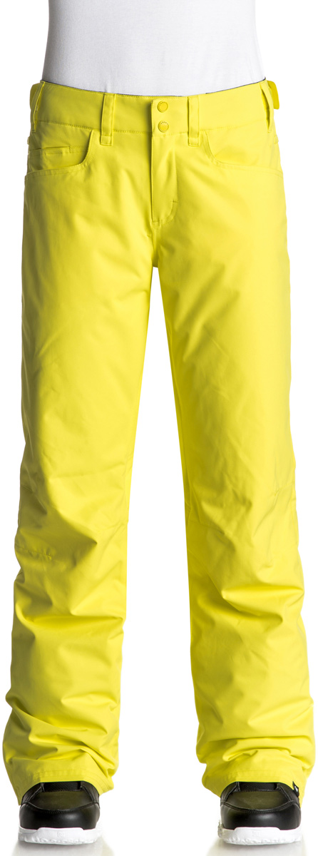 Брюки утепленные женские Roxy Backyard, цвет: желтый. ERJTP03045-YFK0. Размер XS (40)ERJTP03045-YFK0 Брюки утепленные женские Roxy Backyard, цвет: желтый. ERJTP03045-YFK0. Размер XS (40)ERJTP03045-YFK0Брюки Roxy Backyard выполнены из плотного материала с водоотталкивающей непродуваемой мембраной 10K DryFlight, утеплитель Warmflight (60 г). Все основные швы проклеены. Система пристегивания: куртку и штаны можно пристегнуть друг к другу. Пояс дополнен регулировкой размера. Вентиляция: прорези в штанинах на сеточной подкладке. Края штанин можно присобирать и подтягивать повыше за счет специального троса, низ штанин со вставкой на кнопке, удобные гейтеры из тафты.