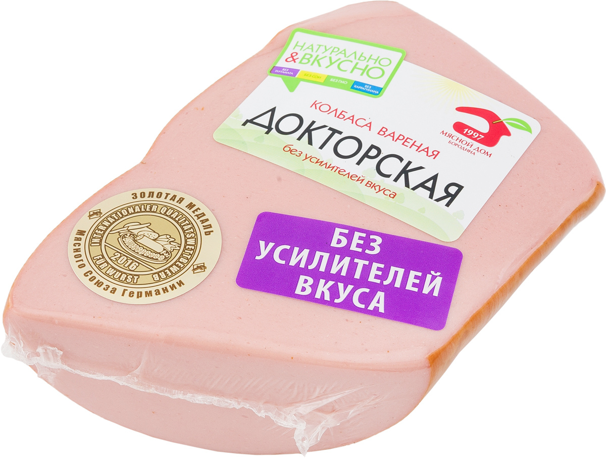 МД Бородина Докторская варенная колбаса в синюге, 500 г1464 МД Бородина Докторская варенная колбаса в синюге, 500 г1464Колбаса вареная Докторская в синюге кусок 500г. Мясной продукт категории А. Колбасное изделие охлажденное