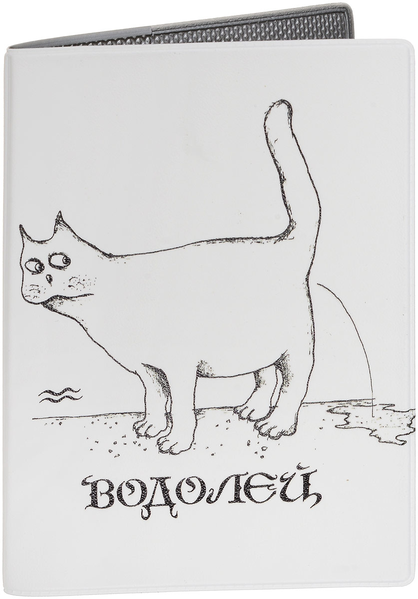 Обложка для паспорта Mitya Veselkov Знак зодиака Водолей, цвет: черный, белый. OZAM424OZAM424 Обложка для паспорта Mitya Veselkov Знак зодиака Водолей, цвет: черный, белый. OZAM424OZAM424Обложка для паспорта Mitya Veselkov выполнена из приятного наощупь качестенного винила. Такая обложка не только поможет сохранить внешний вид ваших документов и защитит их от повреждений, но и станет стильным аксессуаром, идеально подходящим вашему образу. Яркая и оригинальная обложка подчеркнет вашу индивидуальность и изысканный вкус. Обложка для паспорта стильного дизайна может быть достойным и оригинальным подарком. Обложка подходит как для российского, так и для заграничного паспорта. Размер: 13,8 x 9,5 см.