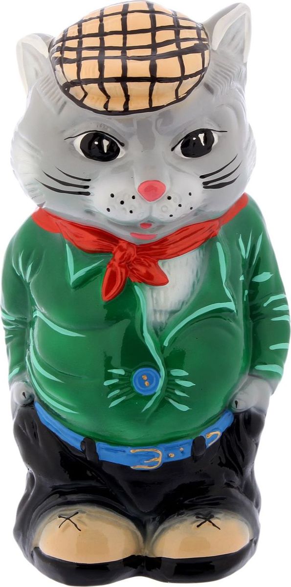 Копилка Кот стиляга, 15 х 13 х 31 см2224220 Копилка Кот стиляга, 15 х 13 х 31 см2224220Копилка — универсальный вариант подарка любому человеку, ведь каждый из нас мечтает о какой-то дорогостоящей вещи и откладывает или собирается откладывать деньги на её приобретение. Вместительная копилка станет прекрасным хранителем сбережений и украшением интерьера. Она выглядит так ярко и эффектно, что проходя мимо, обязательно захочется забросить пару монет. Обращаем ваше внимание, что копилка является одноразовой.