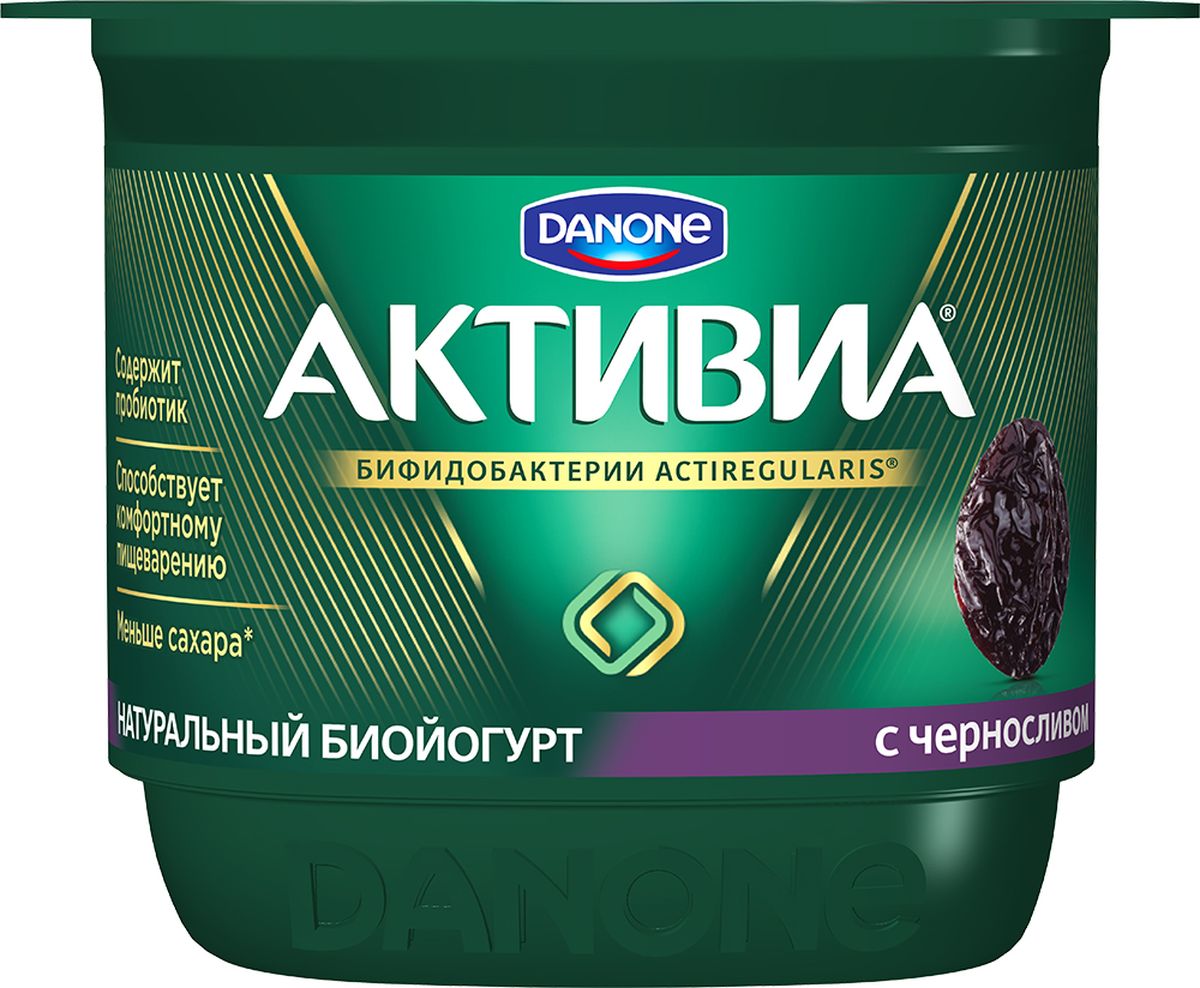 Активиа Биойогурт густой Чернослив 2,9%, 150 г био баланс биойогурт густой обогащенный черника голубика 2 8% 125 г