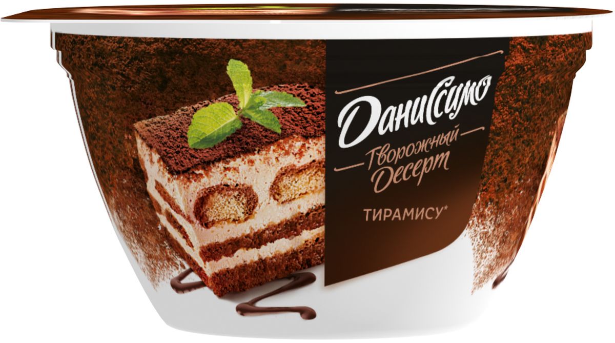 Даниссимо Продукт творожный двухслойный Тирамису 5,1%, 140 г ароматизаторы