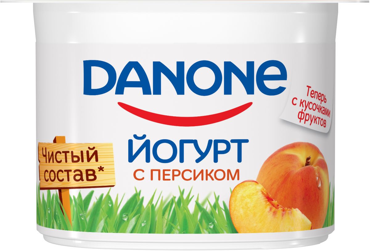 Danone Йогурт густой Персик 2,9%, 110 г100323 Danone Йогурт густой Персик 2,9%, 110 г100323Йогурт Danone Персик 2.9% - это один из первых вкусов, с которых началось производство кисломолочных продуктов известной компании. Это настоящий живой йогурт, в котором сохранились все полезные лактобактерии.
