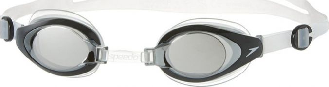 Очки для плавания Speedo Mariner Mirror Junior, цвет: серый, прозрачный8-093014556 Очки для плавания Speedo Mariner Mirror Junior, цвет: серый, прозрачный8-093014556Многофункциональные детские очки для плавания и отдыха. Подстраиваемая носовая перегородка для разных типов лица. Раздельный двойной ремешок для надежной фиксации. На поверхность линз нанесено несмываемое антизапотевающее покрытие Antifog. Защищают детские глаза от солнечных лучей, благодаря чему идеально подходят для открытой воды. Линзы с зеркальным покрытием