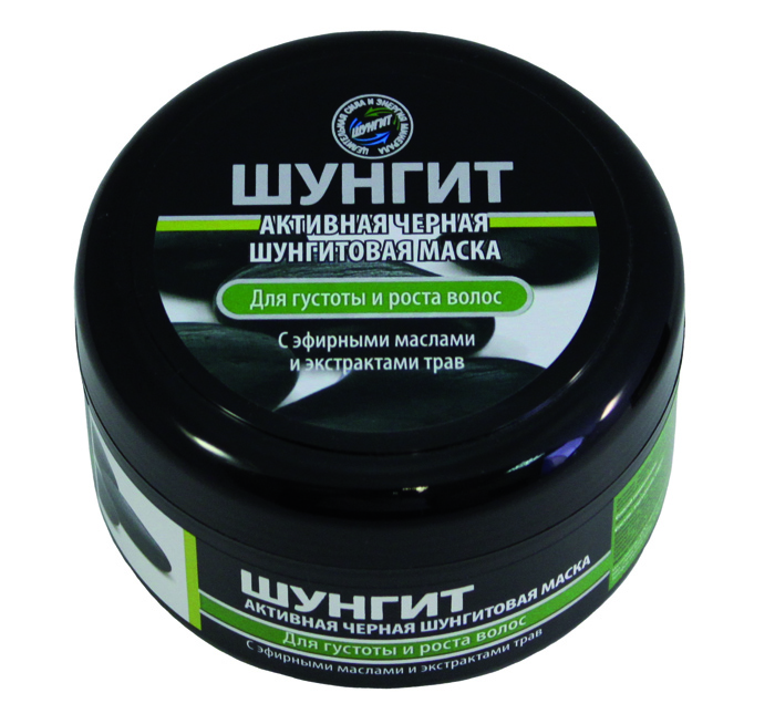 Маска Природная аптека Шунгит Активная Черная Шунгитовая для густоты и роста волос, 220 мл210622 Маска Природная аптека Шунгит Активная Черная Шунгитовая для густоты и роста волос, 220 мл210622С эфирными маслами и экстрактами трав Активная черная маска, благодаря уникальной комбинации ее натуральных компонентов, улучшает микроциркуляцию крови в коже головы, предотвращает истончение волос, увеличивает их жизненный цикл, укрепляет корни, стимулирует рост здоровых и сильных волос. Высокоактивный карельский шунгит улучшает микроциркуляцию крови в коже головы, насыщает ее необходимыми микроэлементами, укрепляет корни волос, оказывает антиоксидантное действие. Эфирные масла имбиря и лимона усиливают циркуляцию крови и стимулируют рост волос, придают ощущение свежести. Экстракты розмарина, тимьяна и эвкалипта укрепляют волосы, стимулируют их рост, способствуют устранению перхоти. Шафран и мирт обладают противовоспалительным действием, питают и смягчают волосы. Бесцветная хна укрепляет волосы и восстанавливает поврежденную структуру, активизирует работу волосяных фолликул, способствует активному росту волос. Масла ши и моной защищают волосы, восстанавливают секущиеся концы и придают блеск.