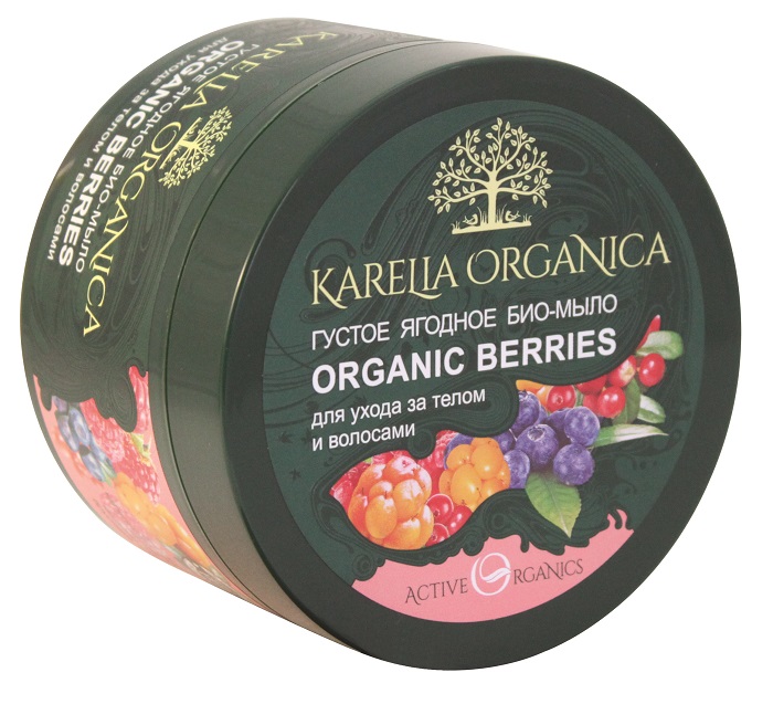 Karelia Organica Густое ЯГОДное био-мыло Organic BERRIES, 500 г420702 Karelia Organica Густое ЯГОДное био-мыло Organic BERRIES, 500 г420702Густое ягодное био-мыло Organic Berries изготовлено на основе сока диких карельских ягод. Органическая карельская морошка насыщает кожу витаминами, повышает эластичность, придает тонус, стимулирует обновление клеток. Органическая северная облепиха, богатая витаминами и жирными кислотами, способствует заживлению и эпителизации кожи, увлажняет, устраняет шелушение. Дикие ягоды малины, клюквы, брусники, черники, ежевики и клубники, выросшие в экологически чистых лесах Карелии и наполненные живой энергией природы, насыщают кожу и волосы витаминами, повышают их эластичность и упругость, оказывают активное тонизирующее и антиоксидантное действие, стимулируют обновление клеток.