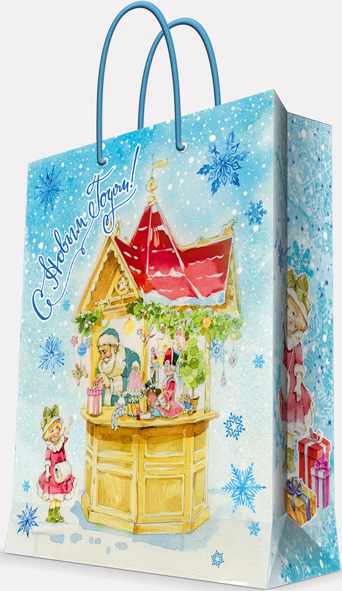 Пакет подарочный Magic Time Новогодняя ярмарка, 26 х 32,4 х 12,7 см75324 Пакет подарочный Magic Time Новогодняя ярмарка, 26 х 32,4 х 12,7 см75324Новогодний подарочный пакет Новогодняя ярмарка от Magic Time - это стильный и практичный вариант упаковки подарка к любимому всеми празднику. Авторский дизайн, красочное изображение, тематический рисунок - все слагаемые оригинального оформления подарка. Окружите близких людей вниманием и заботой, вручив презент в нарядном, праздничном оформлении. Пакет с матовой ламинацией изготовлен из плотной бумаги. Для удобства переноски имеются две веревочные ручки. Дно укреплено картоном.