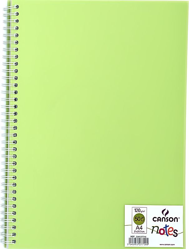 Canson Блокнот для зарисовок Canson Notes цвет зеленый 50 листов 204127714204127714 Canson Блокнот для зарисовок Canson Notes цвет зеленый 50 листов 204127714204127714Блокноты Canson Notes прекрасно подходят для современных художников. Они идеальны для ежедневных записей, набросков, карандаша, пастели и чернил.Благодаря высококачественной бумаге, гелиевые и масляные чернила не просачиваются, а пластиковая обложка защищает листы от смятия.Бумага в блокнотах соответствует международному стандарту ISO 9706, не содержит кислот, производится без применения оптических отбеливателей, устойчива к плесени.