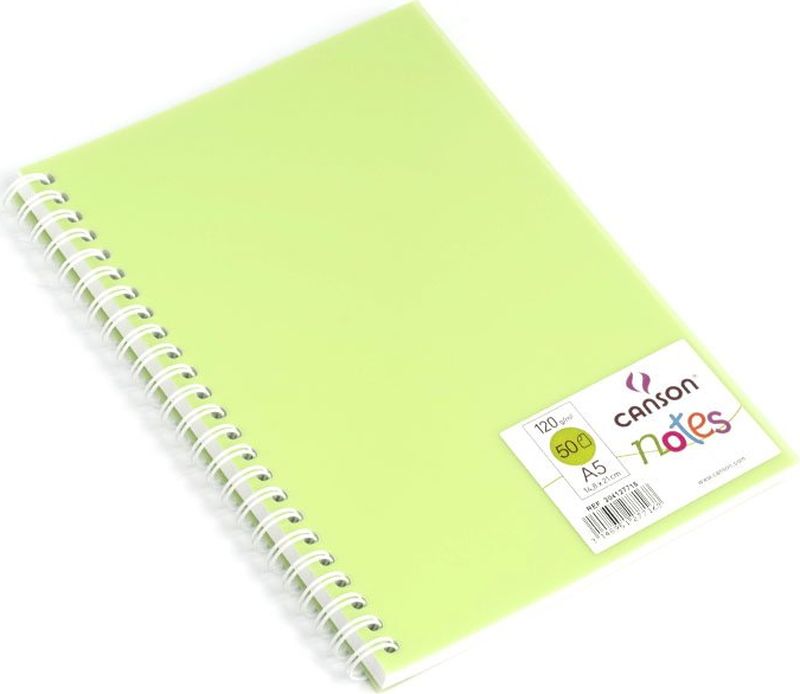 Canson Блокнот для зарисовок Canson Notes цвет зеленый 50 листов 204127716204127716 Canson Блокнот для зарисовок Canson Notes цвет зеленый 50 листов 204127716204127716Блокноты Canson Notes прекрасно подходят для современных художников. Они идеальны для ежедневных записей, набросков, карандаша, пастели и чернил.Благодаря высококачественной бумаге, гелиевые и масляные чернила не просачиваются, а пластиковая обложка защищает листы от смятия.Бумага в блокнотах соответствует международному стандарту ISO 9706, не содержит кислот, производится без применения оптических отбеливателей, устойчива к плесени.