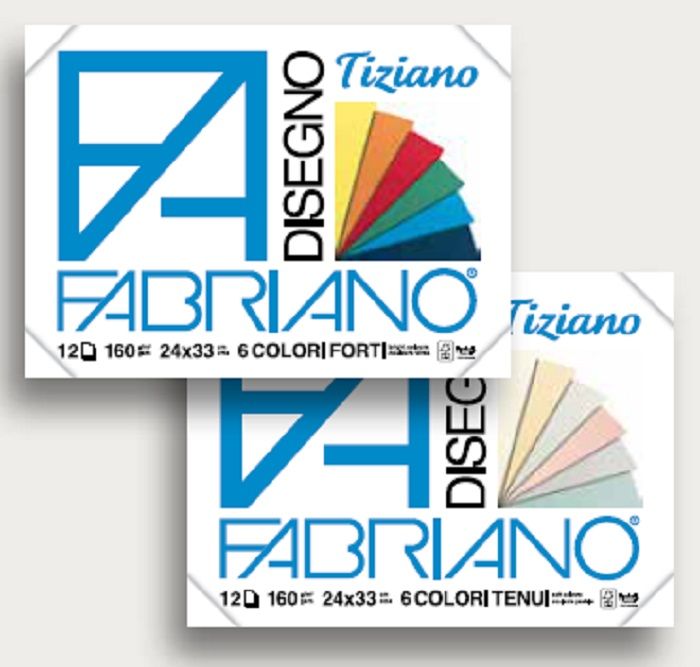 Fabriano Блок для пастели Tiziano 12 листов 6712243367122433 Fabriano Блок для пастели Tiziano 12 листов 6712243367122433Бумага для пастели Tiziano одна из самых популярных в мире. Бумага может быть использована не только для сухих техник (пастель, уголь, сепия, сангина, карандаш, акварельные краски и гуашь), но и для дизайнерских работ (скручивание, резка, склеивание, создание карт и т.д.).Tiziano изготавливается из целлюлозы и хлопка (40%). В состав не входят кислоты, что обеспечивает высокую светостойкость готовой работы. Благодаря зернистой, чуть шероховатой фактуре обеспечивается сцепление материалов с поверхностью бумаги.