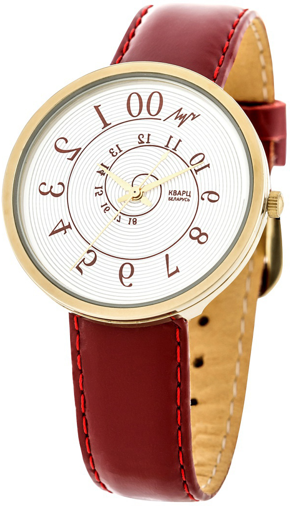 Наручные часы женские Луч, цвет: золотистый, бордовый. 32089644