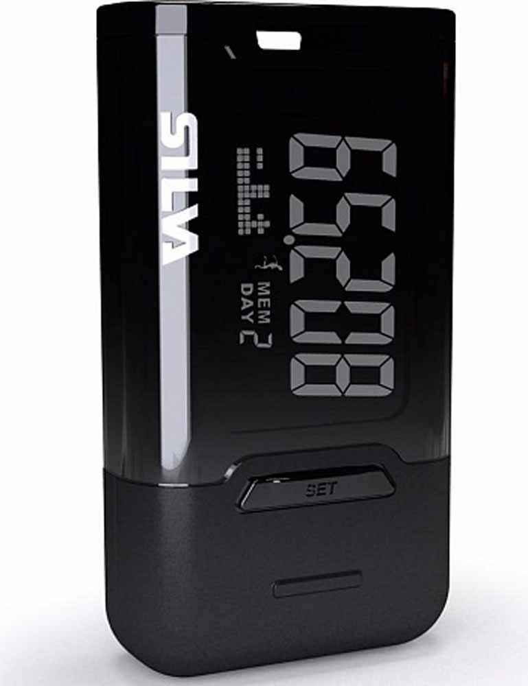 Шагомер Silva Pedometer Ex30, цвет: черный56056 Шагомер Silva Pedometer Ex30, цвет: черный56056Выполняемые функции:Отображение количества шагов:Нажимайте кнопку MODE, пока на дисплее не отобразится STEP.Сброс показаний шагомера:Для обнуления показаний счетчика шагов, расстояния, затраченных калорий и времени нажмите и удерживайте нажатыми в течение 2 секунд кнопки SET и MODE.Отображение фактического времени, затраченного на ходьбу/бег:Нажимайте кнопку MODE, пока на дисплее не отобразится TMR. Таймер автоматически начнет отсчет времени, когда начнется движение, и остановит отсчет, когда движение прекратится.