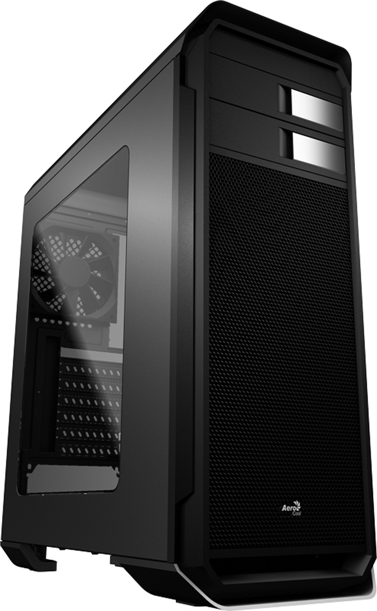 Aerocool Aero-500 Window Black + картридер SD/micro SD4713105955798 Aerocool Aero-500 Window Black + картридер SD/micro SD4713105955798Компьютерный корпус Aerocool Aero-500 обладает эстетически привлекательным дизайном, лаконичными пропорциональными формами и логичной конструкцией. Одна из боковых стенок корпуса имеет прозрачное окно, в котором хорошо видны все установленные модули. Благодаря этому можно визуально контролировать работу, к примеру, системы охлаждения.Относящийся к типу middle tower, корпус имеет эргономичную архитектуру. Основные кнопки управления, пуск, сброс, регулятор вентиляторов находятся на верхней панели. Здесь же расположены 3 порта USB, картридер SD/micro SD, разъёмы наушников и микрофона. Совсем рядом, на вертикальной плоскости находятся два отсека 5,25 дюйма, внутри корпуса имеются ещё 8 отсеков разного форм фактора.На тыльной стороне короба установлен вентилятор охлаждения 120 мм диаметром. Для установки блока питания типа ATX на днище корпуса имеется отсек. Физический размер материнской платы, допустимый параметрами корпуса, ATX, длина модуля видеокарты – не более 374 мм. В комплект поставки входит набор крепёжных винтов, документация.