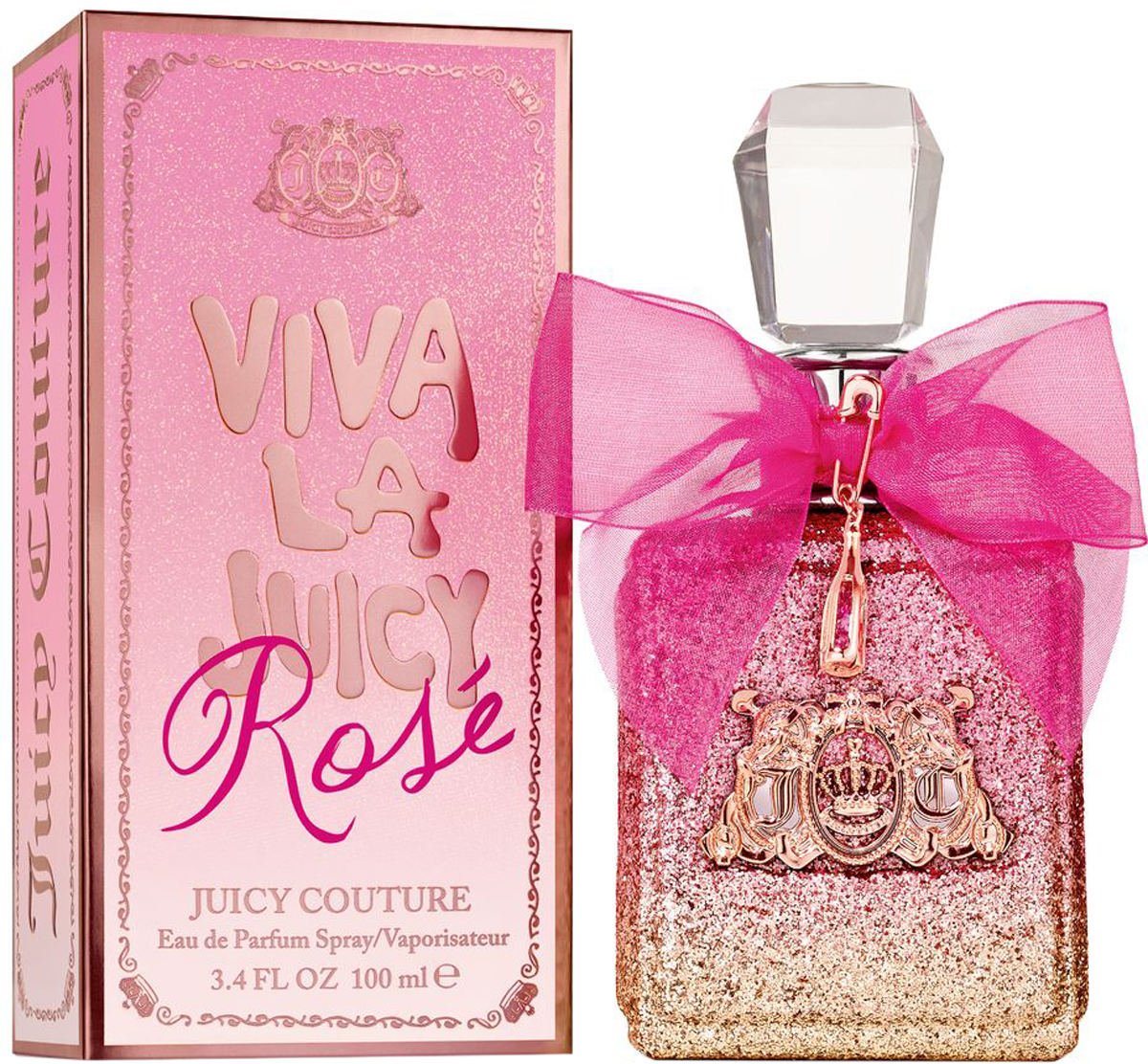 Juicy Couture Viva La Juicy Rose Парфюмерная вода женская, 100 млVJRF40001 Juicy Couture Viva La Juicy Rose Парфюмерная вода женская, 100 млVJRF40001У Вас романтическое настроение? Окружите себя Juicy Rose и наслаждайтесь неземным сочетанием искрящихся цветов, которое несомненно пробудит в Вас безнадежного романтика.