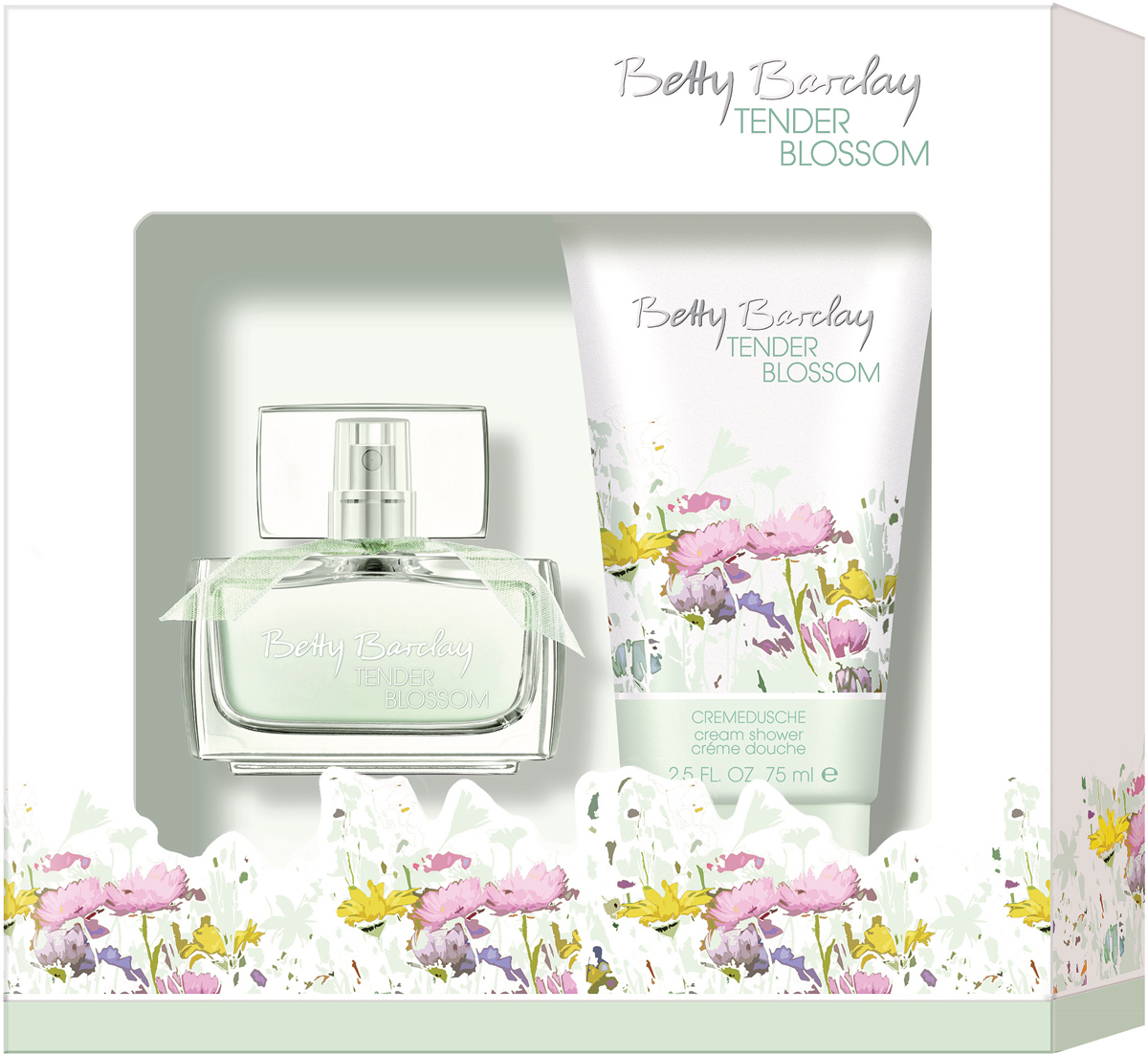 Betty Barclay Tender Blossom Набор Туалетная вода женская, 20 мл + гель для душа, 75 мл4011700367283 Betty Barclay Tender Blossom Набор Туалетная вода женская, 20 мл + гель для душа, 75 мл4011700367283В набор входит уже полюбившийся многим аромат Tender Blossom и гель для душа.