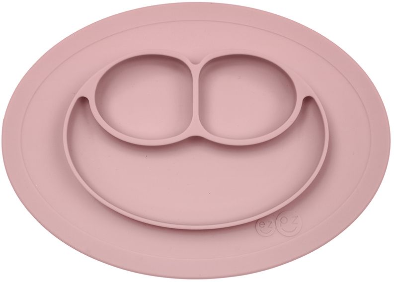 Ezpz Тарелка детская Mini Mat цвет нежно-розовый
