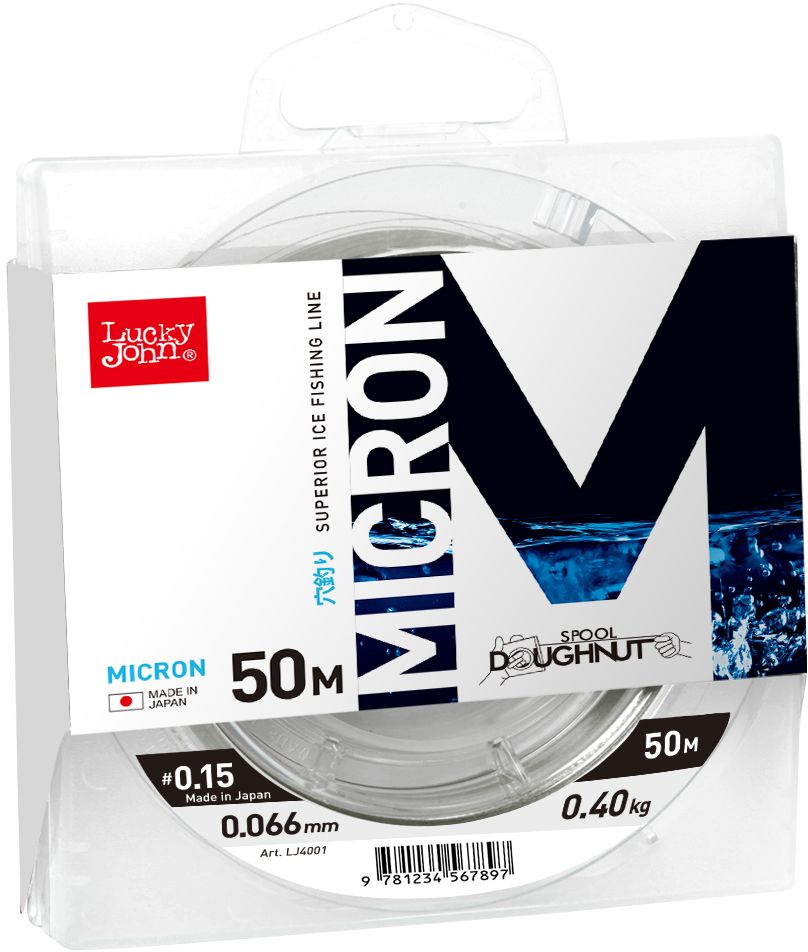 Леска зимняя Lucky John MICRON, моно, 050/008LJ4001-008 Леска зимняя Lucky John MICRON, моно, 050/008LJ4001-008Современная леска нового поколения с минимальными диаметрами, поэтому она прекрасно подходит для зимней рыбалки. Леска имеет специальное защитное покрытие, благодаря чему она имеет следующие достоинства: обладает повышенной износостойкостью, не взаимодействует с водой – долгое время не теряет своих механических свойств, сохраняет параметры на морозе и практически незаметна для рыбы. Леска производится в Японии с использованием самого высококачественного сырья и новейших технологий.