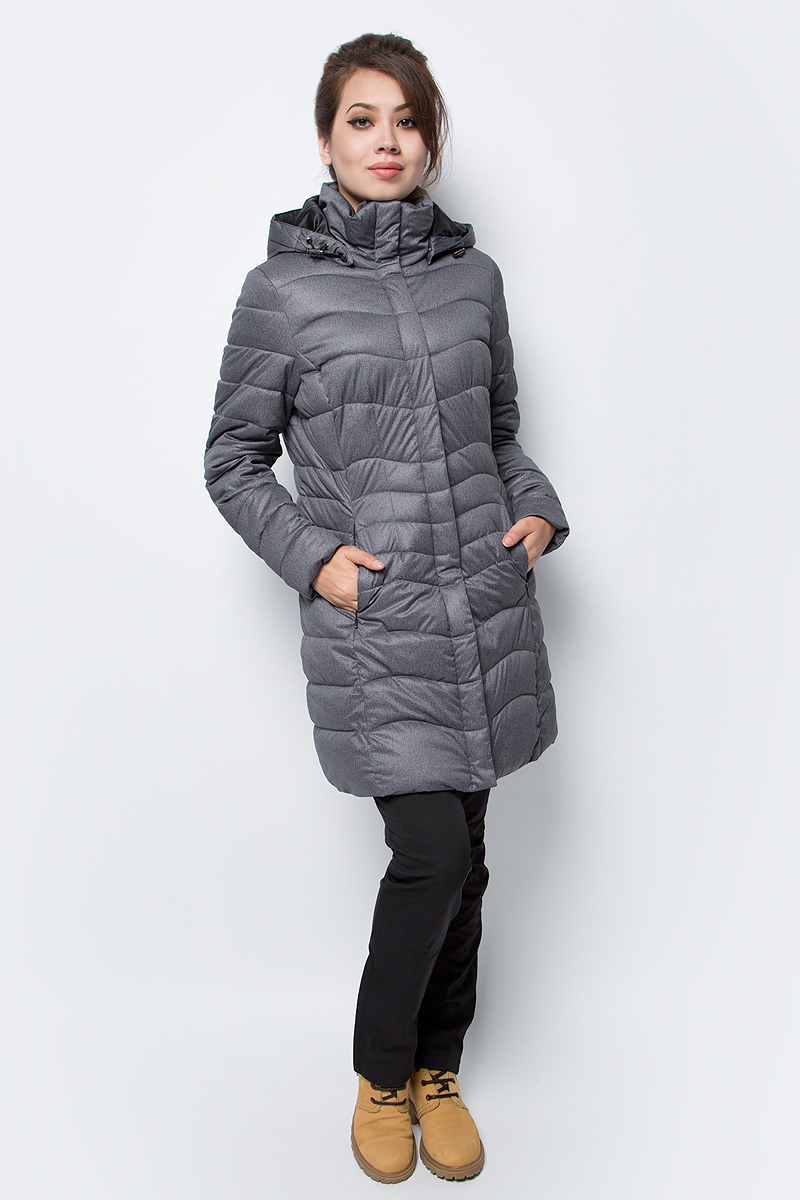 Куртка женская Luhta, цвет: серый. 838464340LV_817. Размер 42 (50)838464340LV_817 Куртка женская Luhta, цвет: серый. 838464340LV_817. Размер 42 (50)838464340LV_817Женская куртка Luhta выполнена из полиэстера. Модель с воротником-стойка и капюшоном застегивается на застежку-молнию. Изделие оснащено двумя прорезными карманами на застежках - молниях и дополнено прострочкой. Объем капюшона регулируется при помощи эластичных шнурков со стоппером.