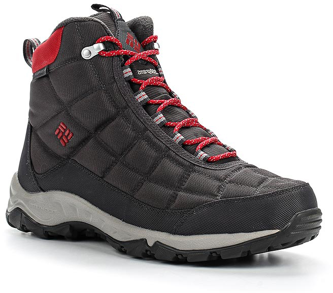 Ботинки мужские Columbia Firecamp Boot, цвет: серый. 1672881-089. Размер 12 (46,5)1672881-089 Ботинки мужские Columbia Firecamp Boot, цвет: серый. 1672881-089. Размер 12 (46,5)1672881-089Утепленные ботинки для активного отдыха Firecamp Boot. Легкие и прочные благодаря верху из материала Cordura. Мембрана Omni-Tech полностью защищает от влаги и отводит испарения изнутри. Плотность утеплителя 200 гр/м2, что помогает сохранять тепло в суровых зимних условиях. Защита мыска и пятки. Подошва Techlite амортизирует и поддерживает стопу. Подметка Omni-Grip обеспечивает сцепление на зимних поверхностях. Подойдут как для активного отдыха, так и для города.