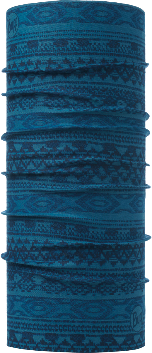 Бандана Buff Original, цвет: синий. 115204.739.10.00. Размер универсальный115204.739.10.00 Бандана Buff Original, цвет: синий. 115204.739.10.00. Размер универсальный115204.739.10.00Бандана Buff Original - это оригинальный, мультифункциональный, бесшовный головной убор - удобный и комфортный для любого вида активного отдыха и спорта. Оригинальный, потому что Buff был и является первым в мире брендом мультифункциональных, бесшовных и универсальных головных уборов. Мультифункциональный, потому что их можно носить самыми разными способами: как шарф, как шапку, как балаклаву, косынку, бандану, маску, напульсник и многими другими - решает Ваша фантазия! Универсальный головной убор, который можно носить более чем двенадцатью способами, который можно использовать при занятии любым видом спорта, езде на велосипеде и мотоцикле, катаясь или бегая на лыжах, и даже как аксессуар в городской одежде. Бесшовный, благодаря эластичности, позволяющей использовать эти головные уборы как угодно и не беспокоиться о том, что кожа может быть натерта или раздражена швами.