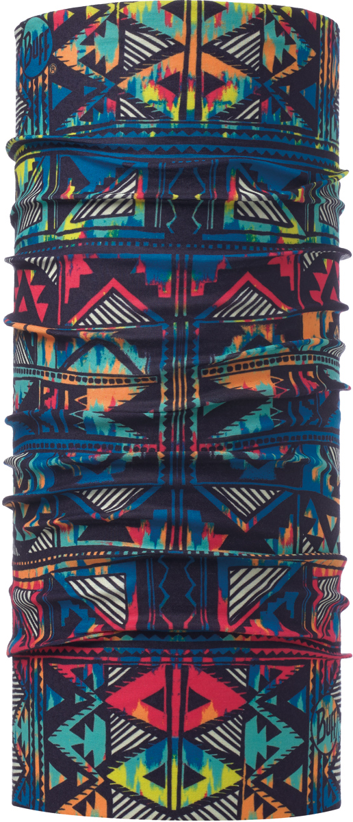 Бандана Buff Original, цвет: синий. 115208.555.10.00. Размер универсальный115208.555.10.00 Бандана Buff Original, цвет: синий. 115208.555.10.00. Размер универсальный115208.555.10.00Бандана Buff Original - это оригинальный, мультифункциональный, бесшовный головной убор - удобный и комфортный для любого вида активного отдыха и спорта. Оригинальный, потому что Buff был и является первым в мире брендом мультифункциональных, бесшовных и универсальных головных уборов. Мультифункциональный, потому что их можно носить самыми разными способами: как шарф, как шапку, как балаклаву, косынку, бандану, маску, напульсник и многими другими - решает Ваша фантазия! Универсальный головной убор, который можно носить более чем двенадцатью способами, который можно использовать при занятии любым видом спорта, езде на велосипеде и мотоцикле, катаясь или бегая на лыжах, и даже как аксессуар в городской одежде. Бесшовный, благодаря эластичности, позволяющей использовать эти головные уборы как угодно и не беспокоиться о том, что кожа может быть натерта или раздражена швами.
