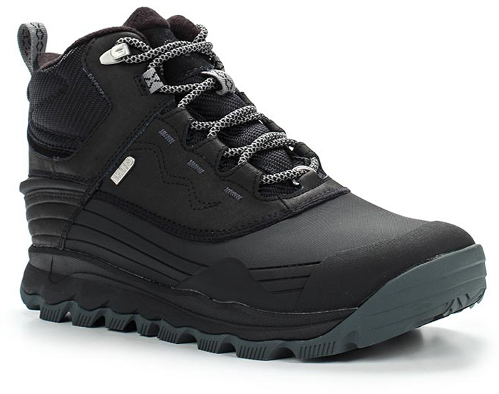 Ботинки мужские Merrell Thermo Vortex 6» Wtpf, цвет: черный. 46125. Размер 9H (43)46125 Ботинки мужские Merrell Thermo Vortex 6» Wtpf, цвет: черный. 46125. Размер 9H (43)46125Утепленные мужские ботинки Merrell отлично подойдут для туризма. Модель, выполненная из высококачественных материалов, дополнена прострочкой и декоративным тиснением. Классическая шнуровка надежно зафиксирует изделие на ноге. Стелька из текстиля и флисовая подкладка обеспечивают надежную термоизоляцию. Нейлоновый супинатор поддерживает свод стопы. Усиленный подносок и формованный задник из термополиуретана для дополнительной защиты и повышенной износостойкости. Подошва с рифлением обеспечивает отличное сцепление на любой поверхности. В таких ботинках вашим ногам будет уютно и комфортно.