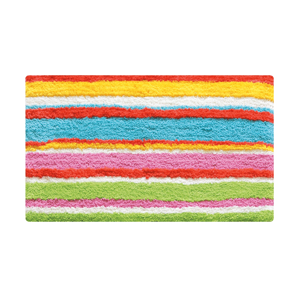 Коврик для ванной Iddis Summer Stripes, цвет: розовый, 50 х 80 см290M580i12 Коврик для ванной Iddis Summer Stripes, цвет: розовый, 50 х 80 см290M580i12100% Полиэстеровый тканный коврик для ванной комнаты 50*80 см. Высота ворса 2,5 см. Подложка TPR. Упаковка ПП пакет